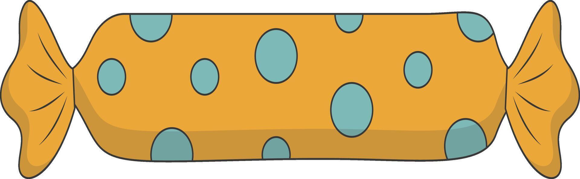 Delicious Sweet Candy Illustration. Dessert with Minimalist Cartoon Design. vector