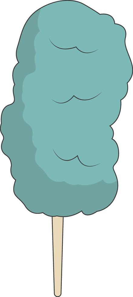 Delicious Sweet Candy Illustration. Dessert with Minimalist Cartoon Design. vector