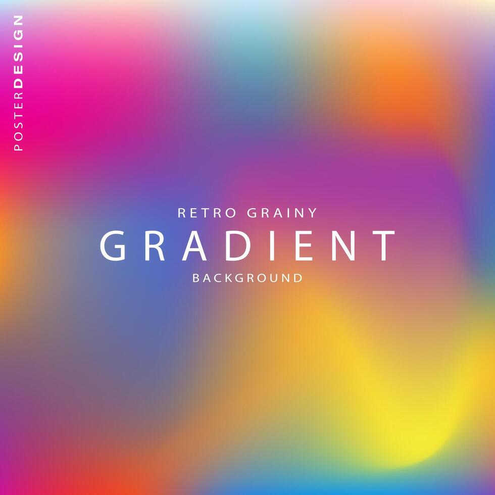 Gradient blurred background with retro abstract color pattern for brochure, poster, banner, flyer and card vector
