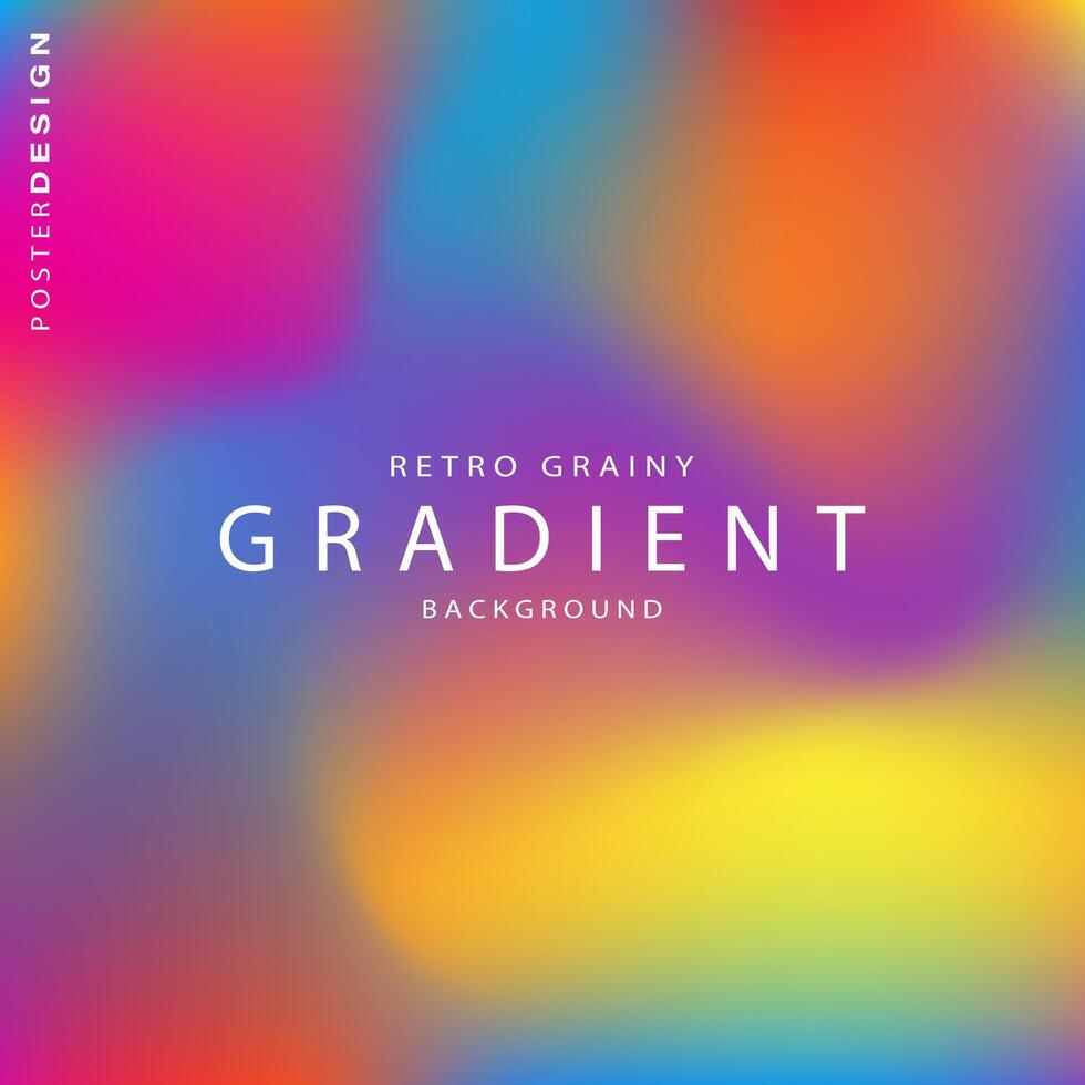 Gradient blurred background with retro abstract color pattern for brochure, poster, banner, flyer and card vector