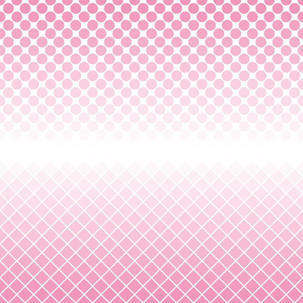 Halftone geometric circle and square pattern background vector