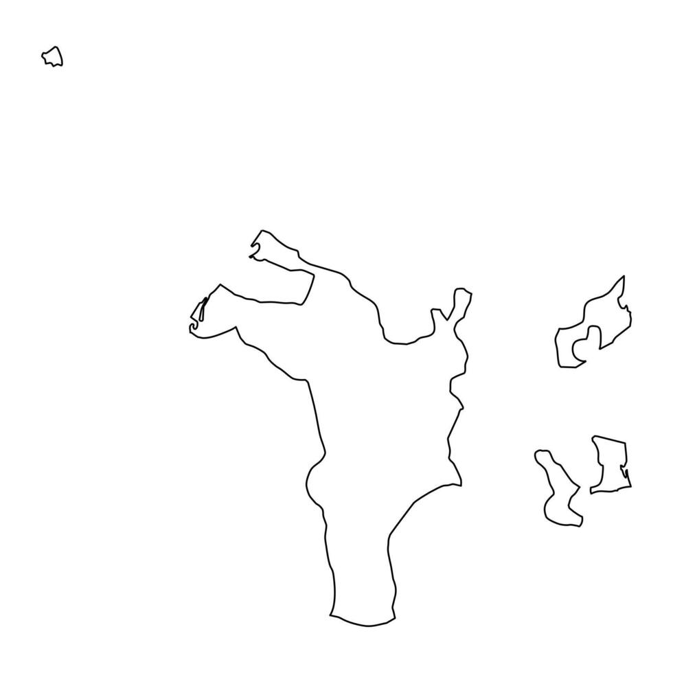 Emirate of Sharjah map, administrative division of United Arab Emirates. illustration. vector