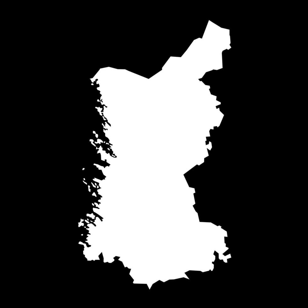 Satakunta map, region of Finland. illustration. vector