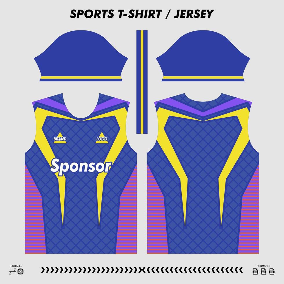 T-shirt sport design, sublimation jersey, ready to print. sublimation vector