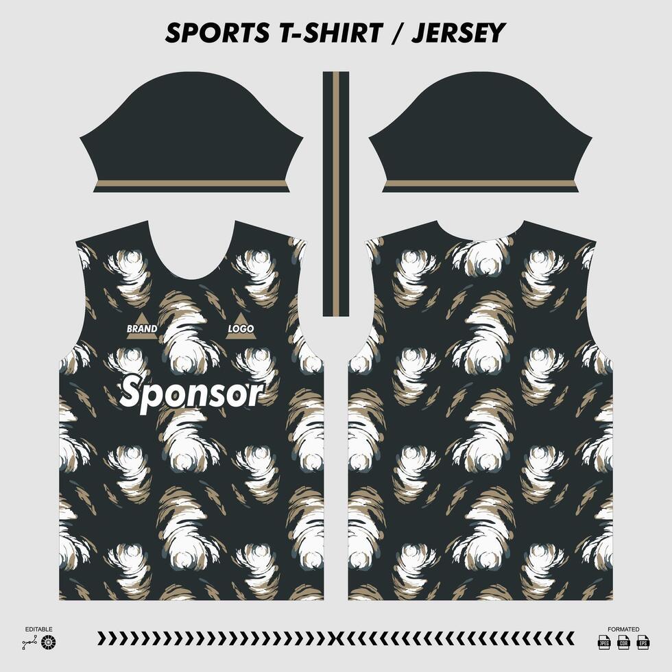 T-shirt sport design, sublimation jersey, ready to print. sublimation vector