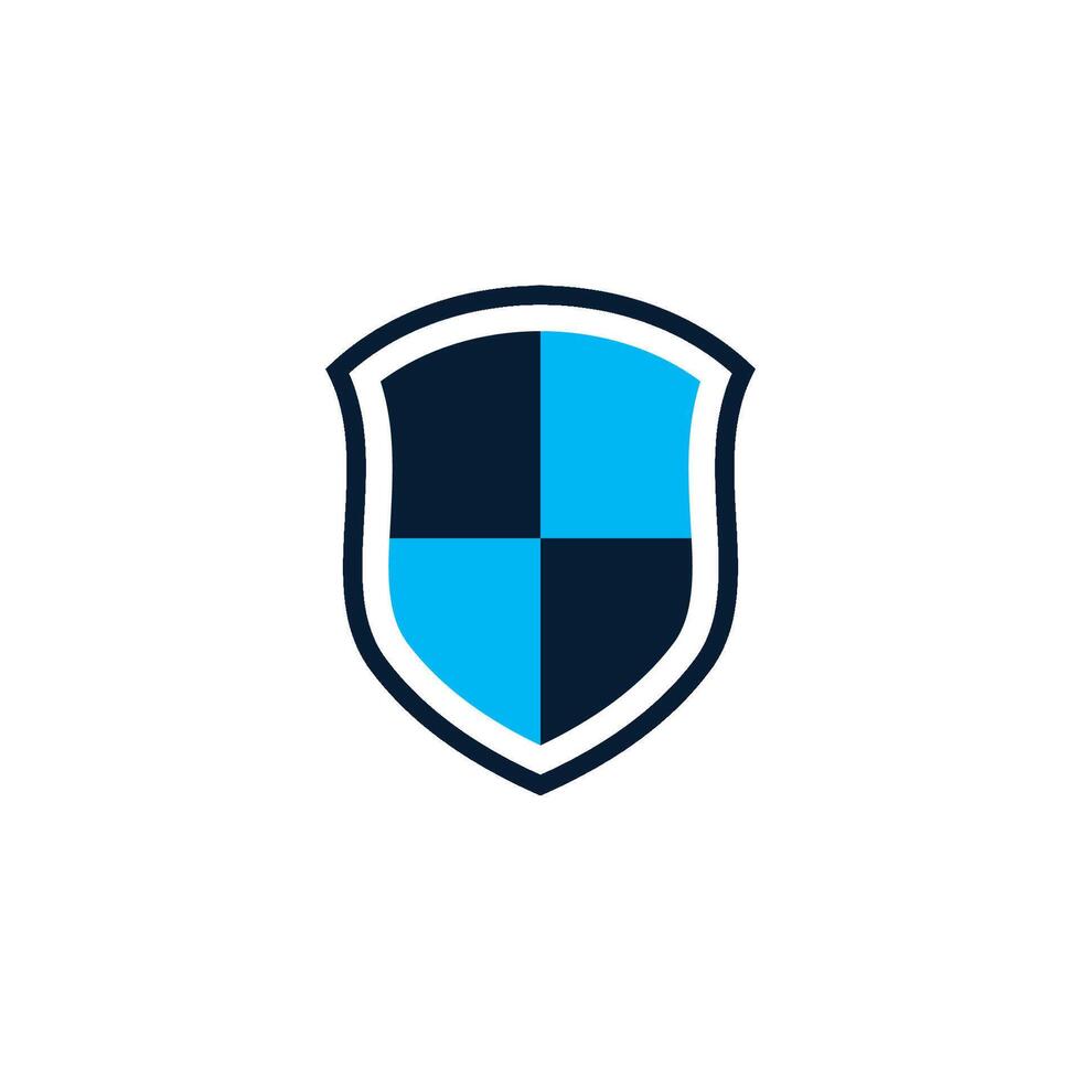 Shield symbol logo icon security guard protection safe vector