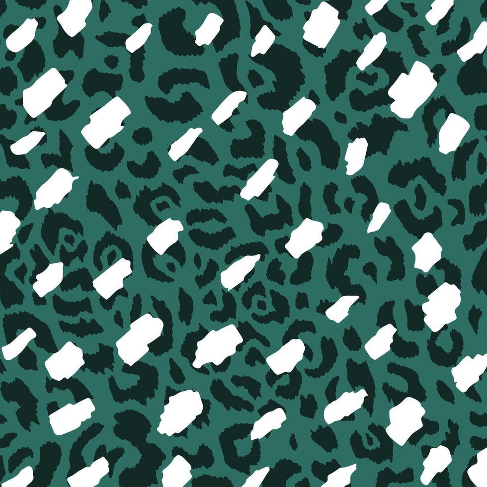 Abstract seamless animal pattern, leopard spots. vector