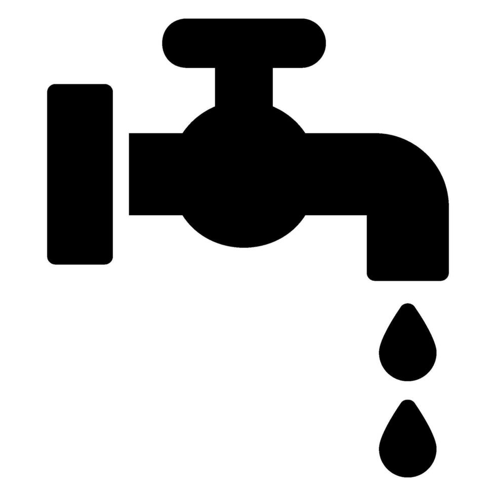 water glyph icon vector