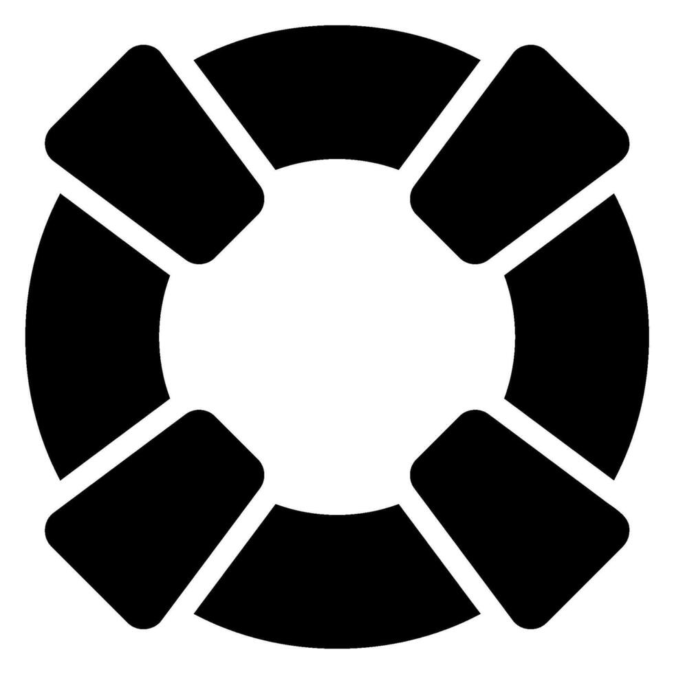 lifesaver glyph icon vector