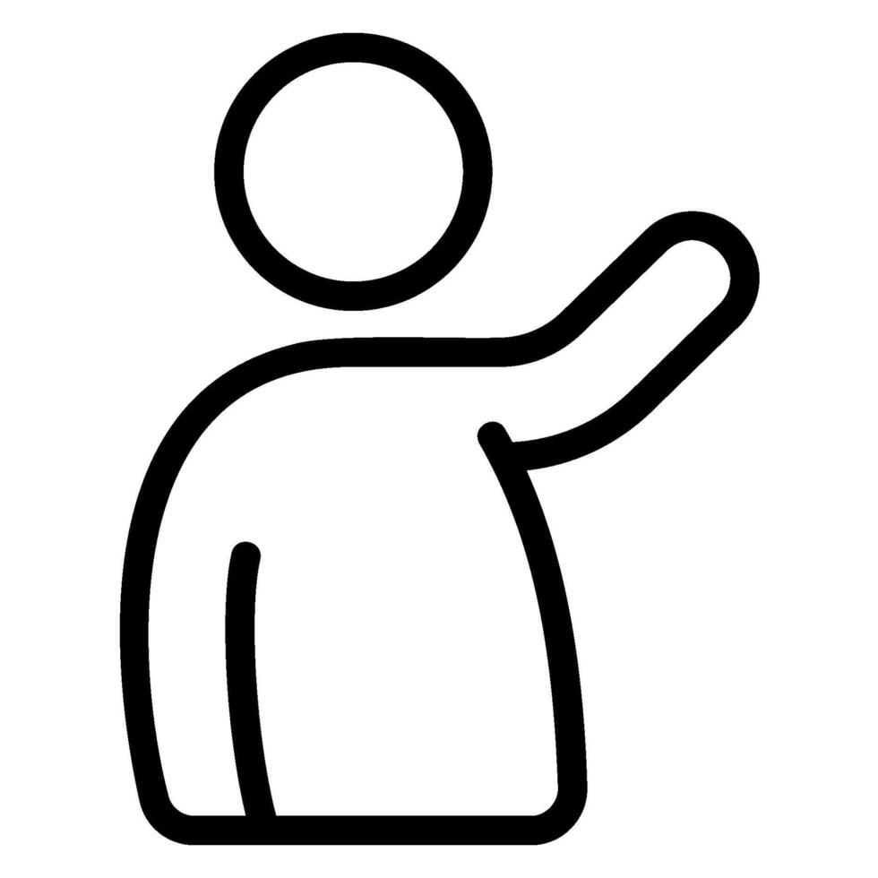 volunteer line icon vector