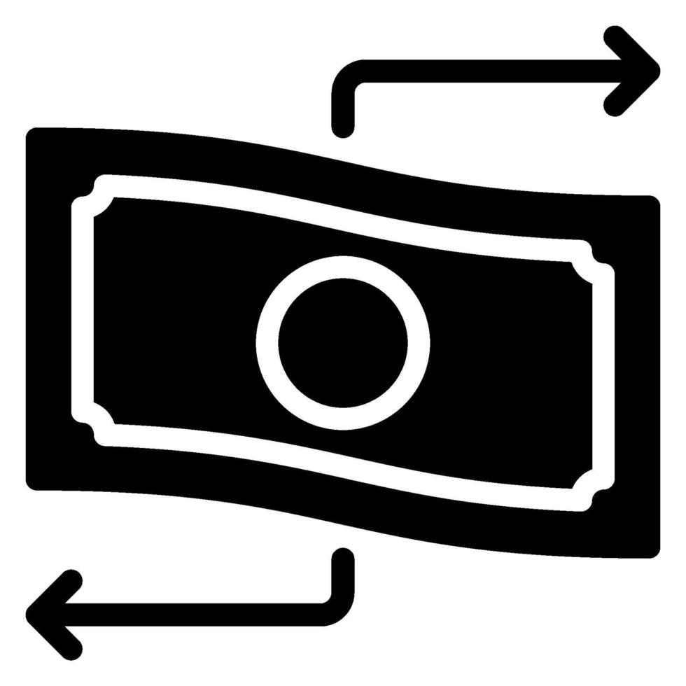cash flow glyph icon vector