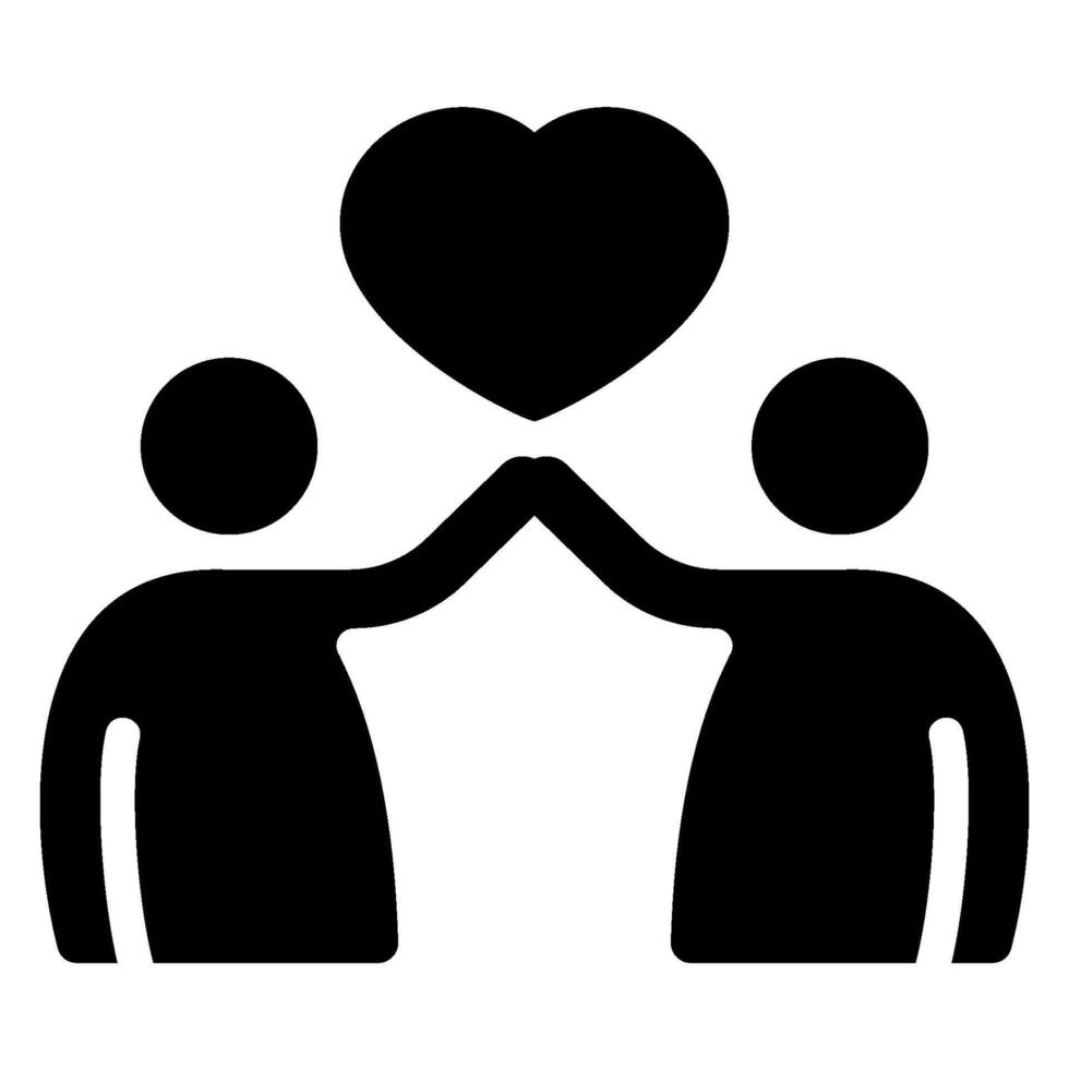 human rights glyph icon vector