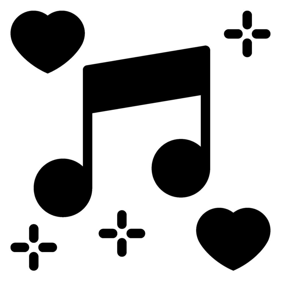 music glyph icon vector