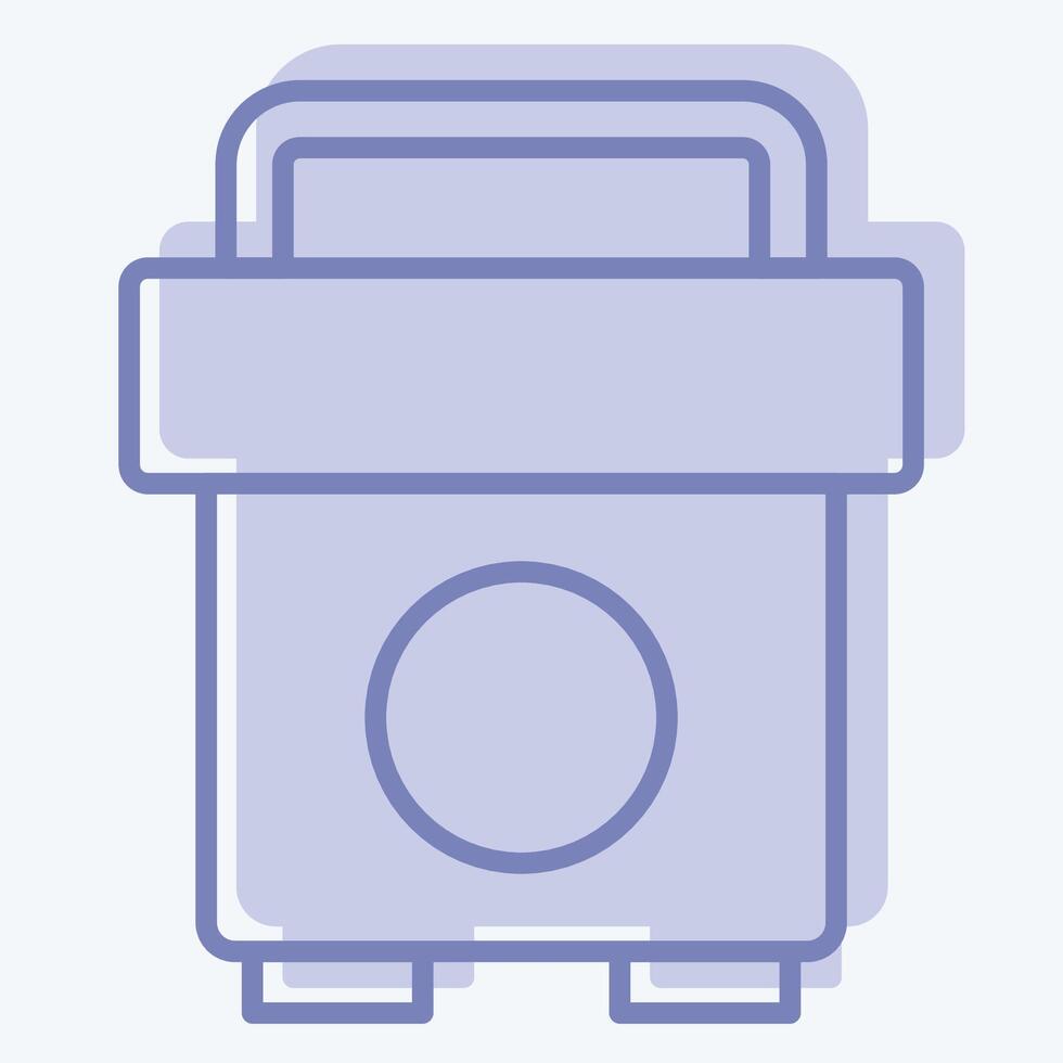 Icon Social Media Policy. related to Emergency symbol. two tone style. simple design illustration vector