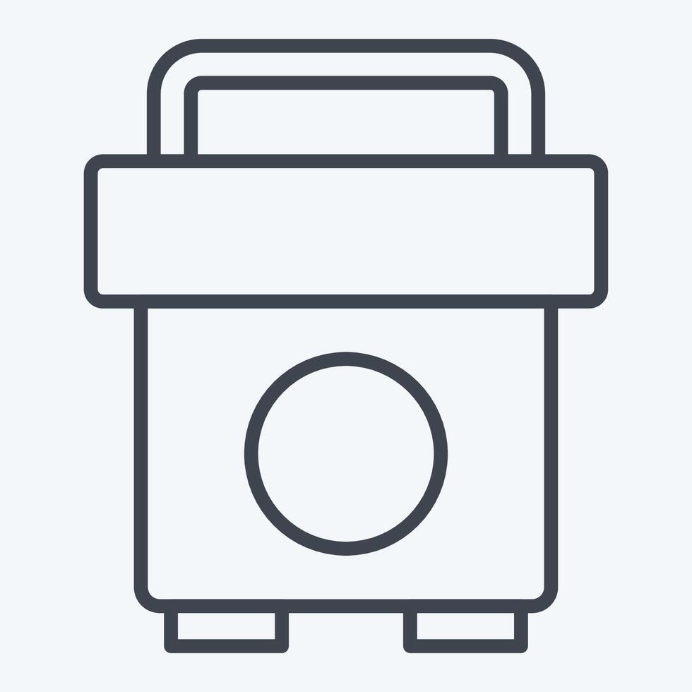 Icon Social Media Policy. related to Emergency symbol. line style. simple design illustration vector