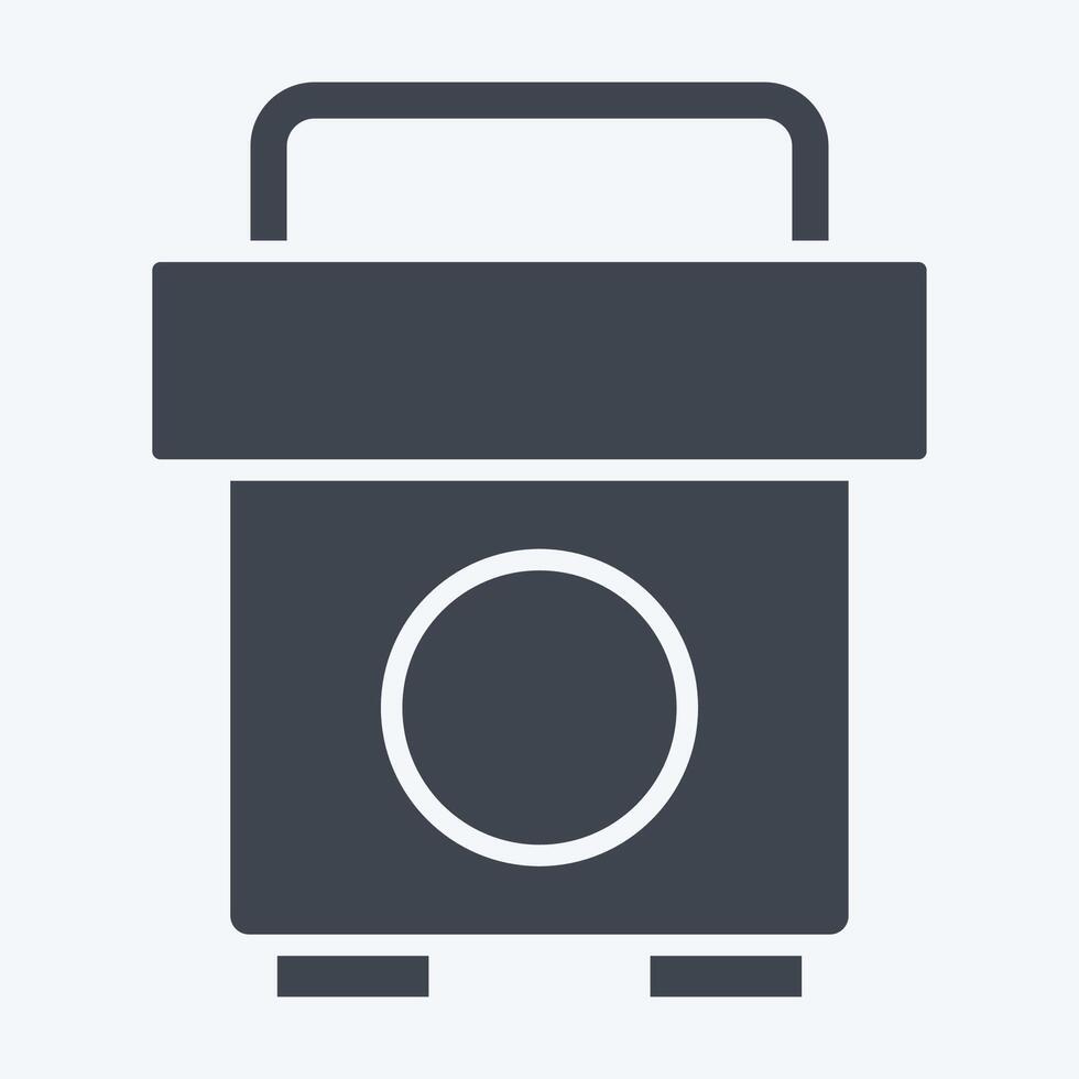 Icon Social Media Policy. related to Emergency symbol. glyph style. simple design illustration vector