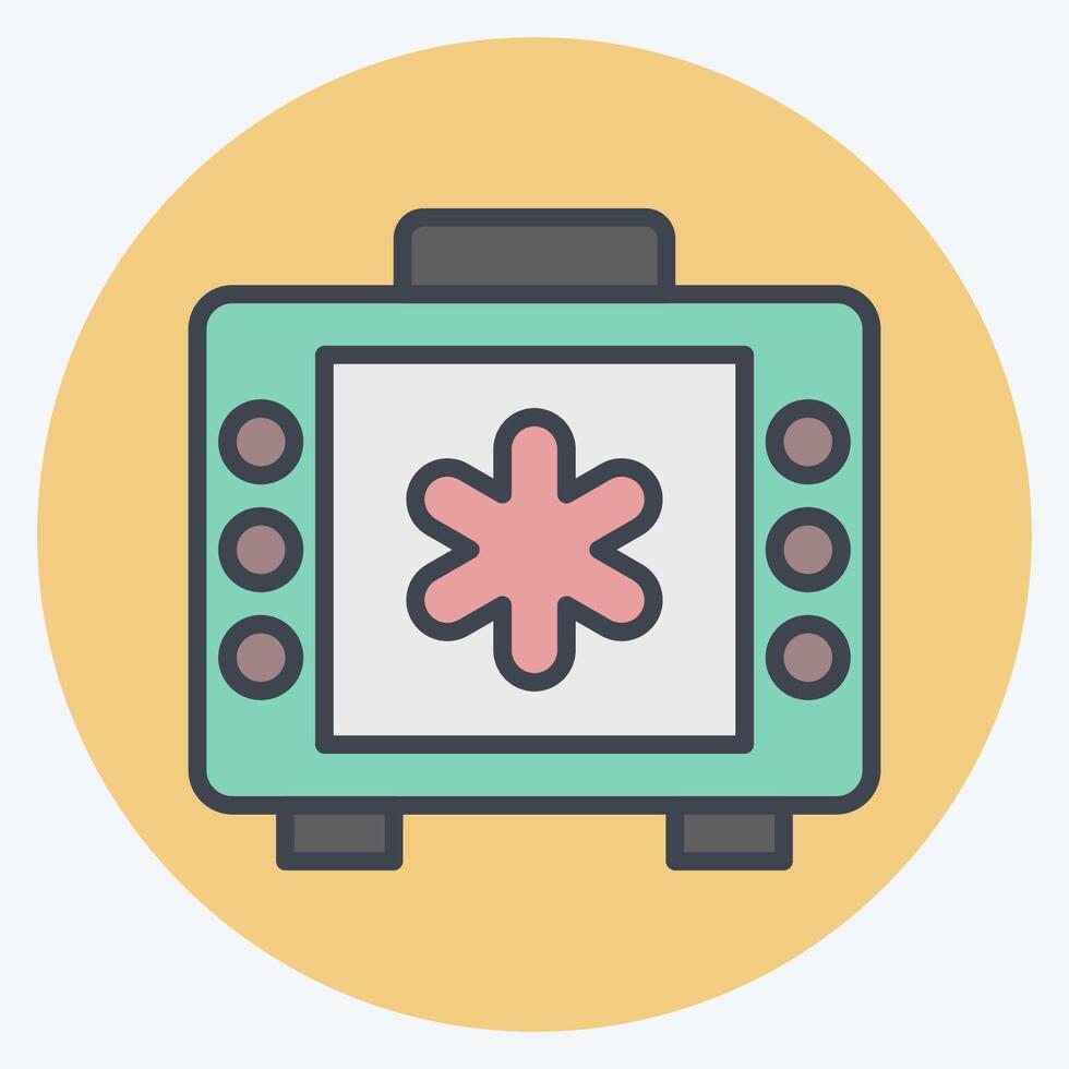 Icon Emergency News. related to Emergency symbol. color mate style. simple design illustration vector