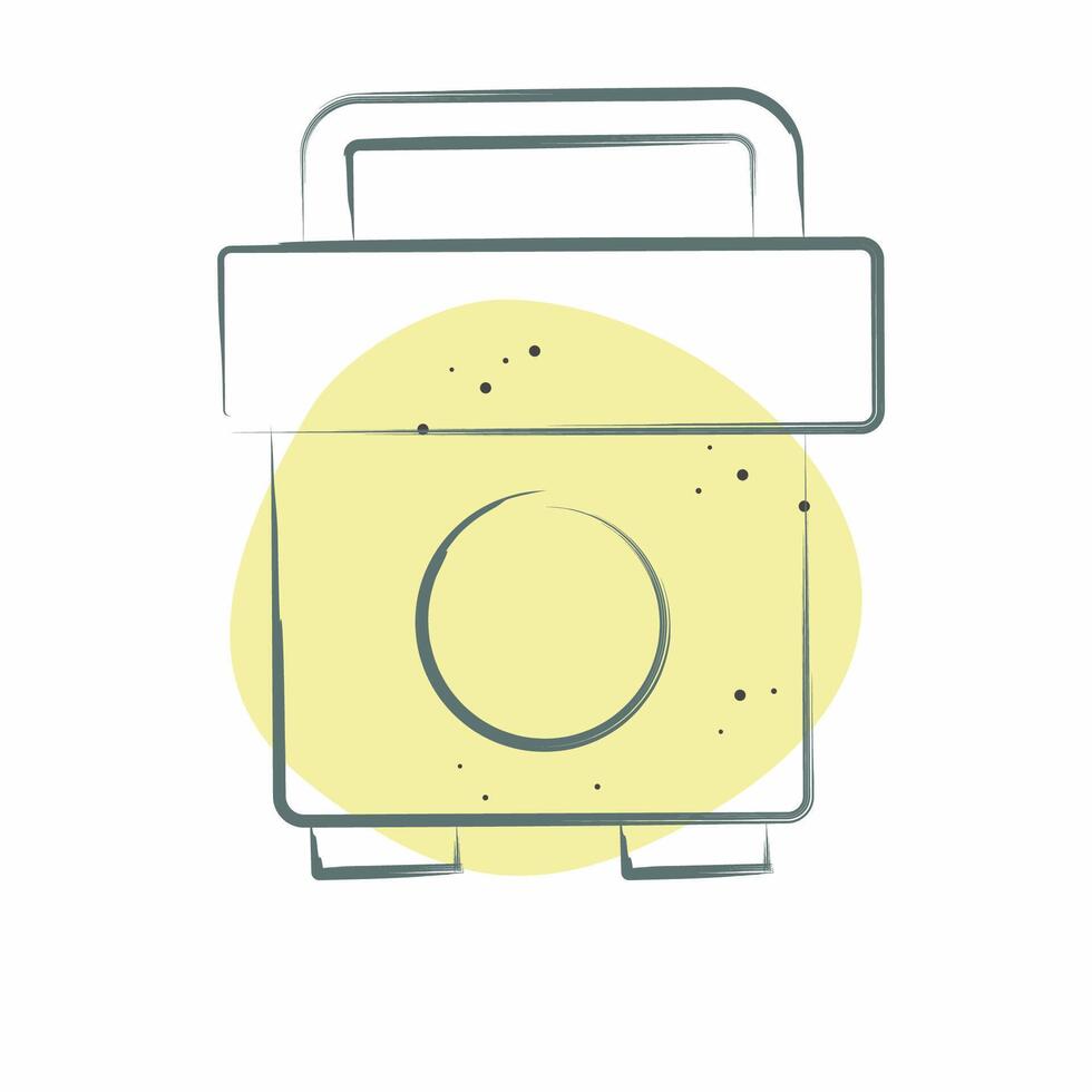 Icon Social Media Policy. related to Emergency symbol. Color Spot Style. simple design illustration vector