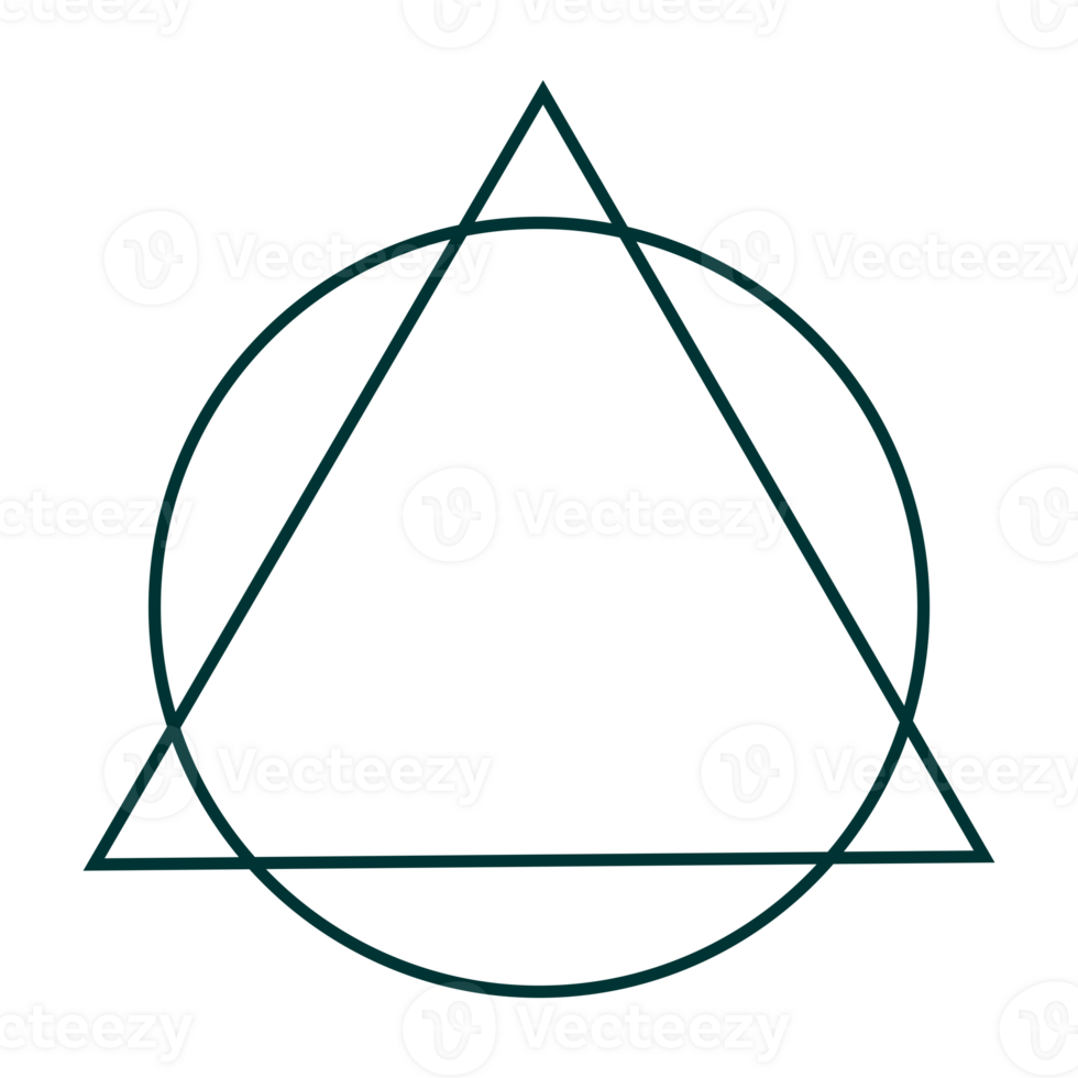 Triangle and Circle Shape Composition, can use for Logo Gram, Apps, Website, Decoration, Ornate, Cover, Art Illustration, or Graphic Design Element png