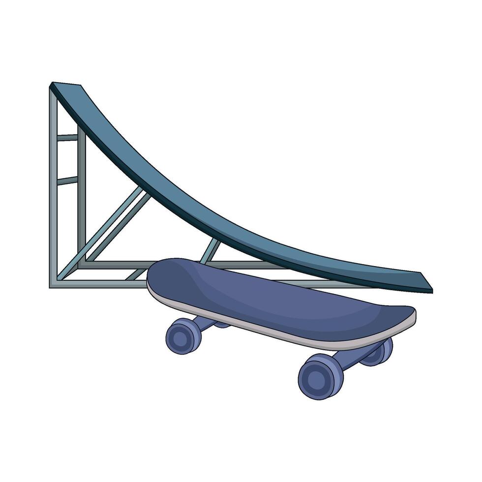 illustration of skateboard vector