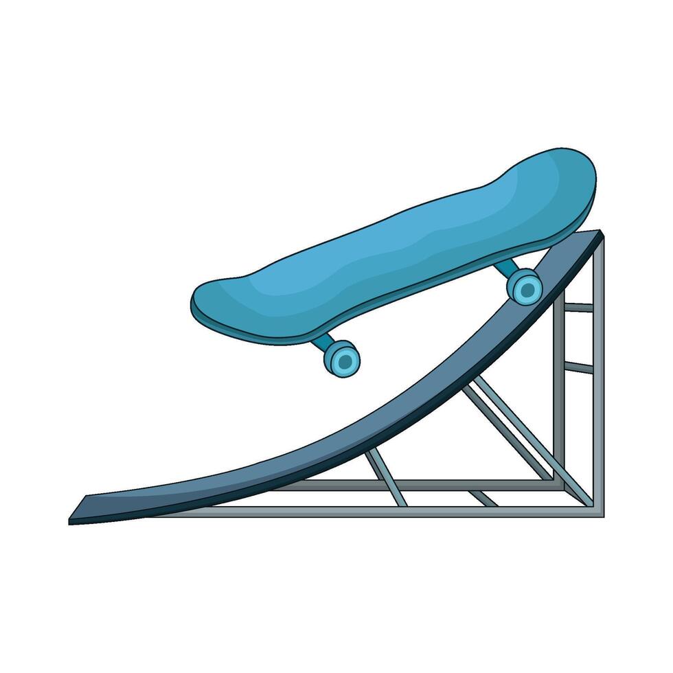 illustration of skateboard vector