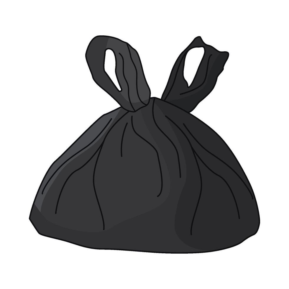 illustration of plastic bag vector