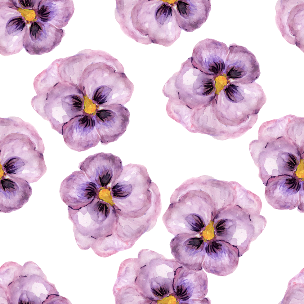 Seamless pattern little flower tiny blossom isolated pansy png