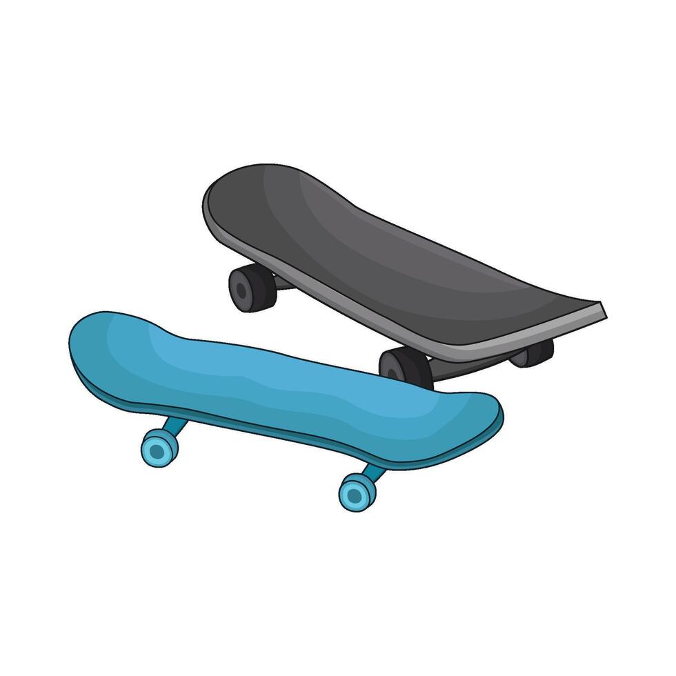 illustration of skateboard vector