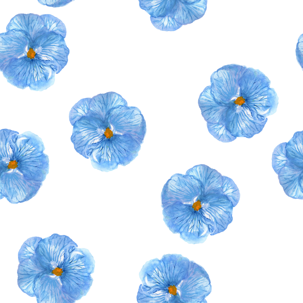 Seamless pattern little flower tiny blossom isolated pansy png