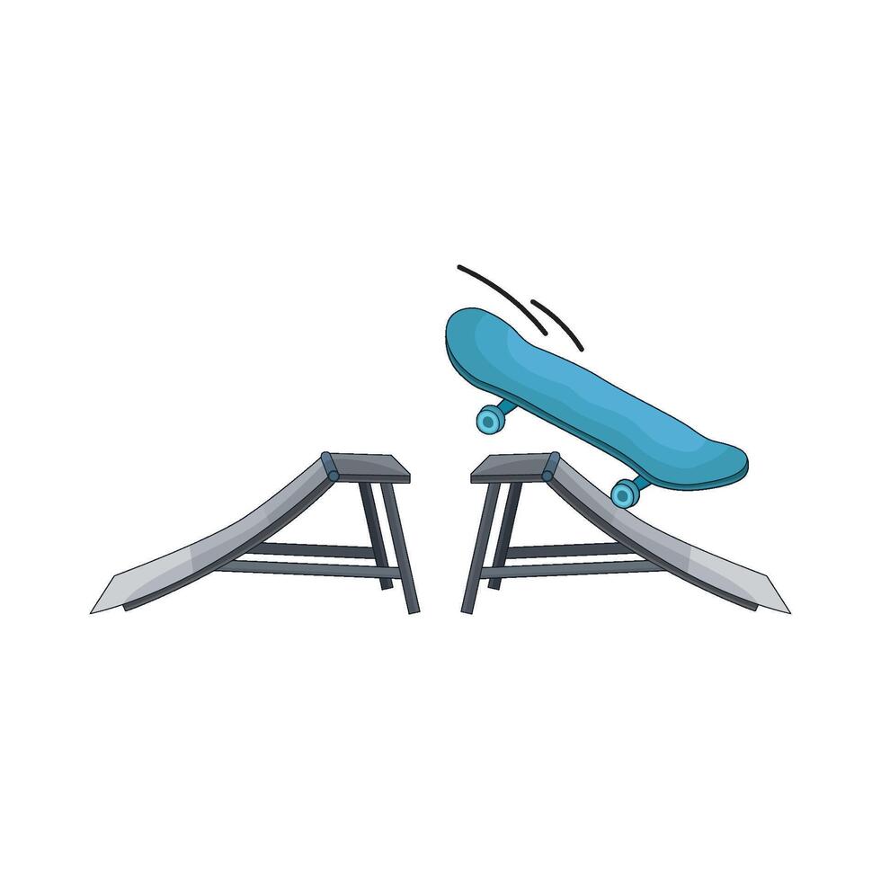 illustration of skateboard vector
