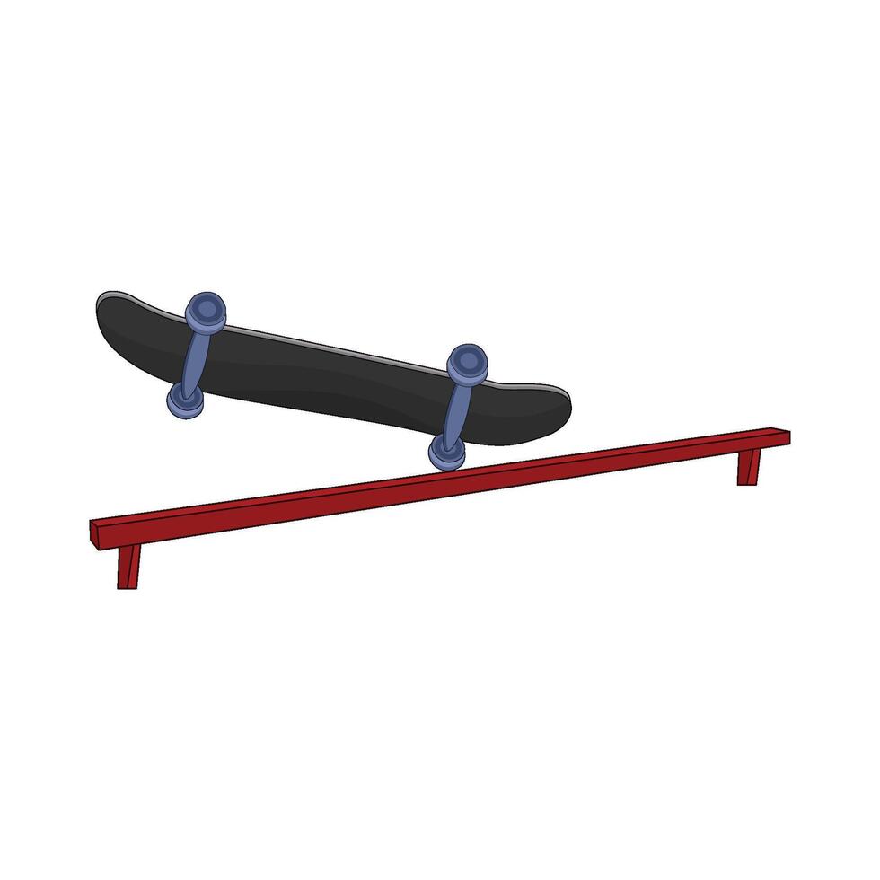 illustration of skateboard vector