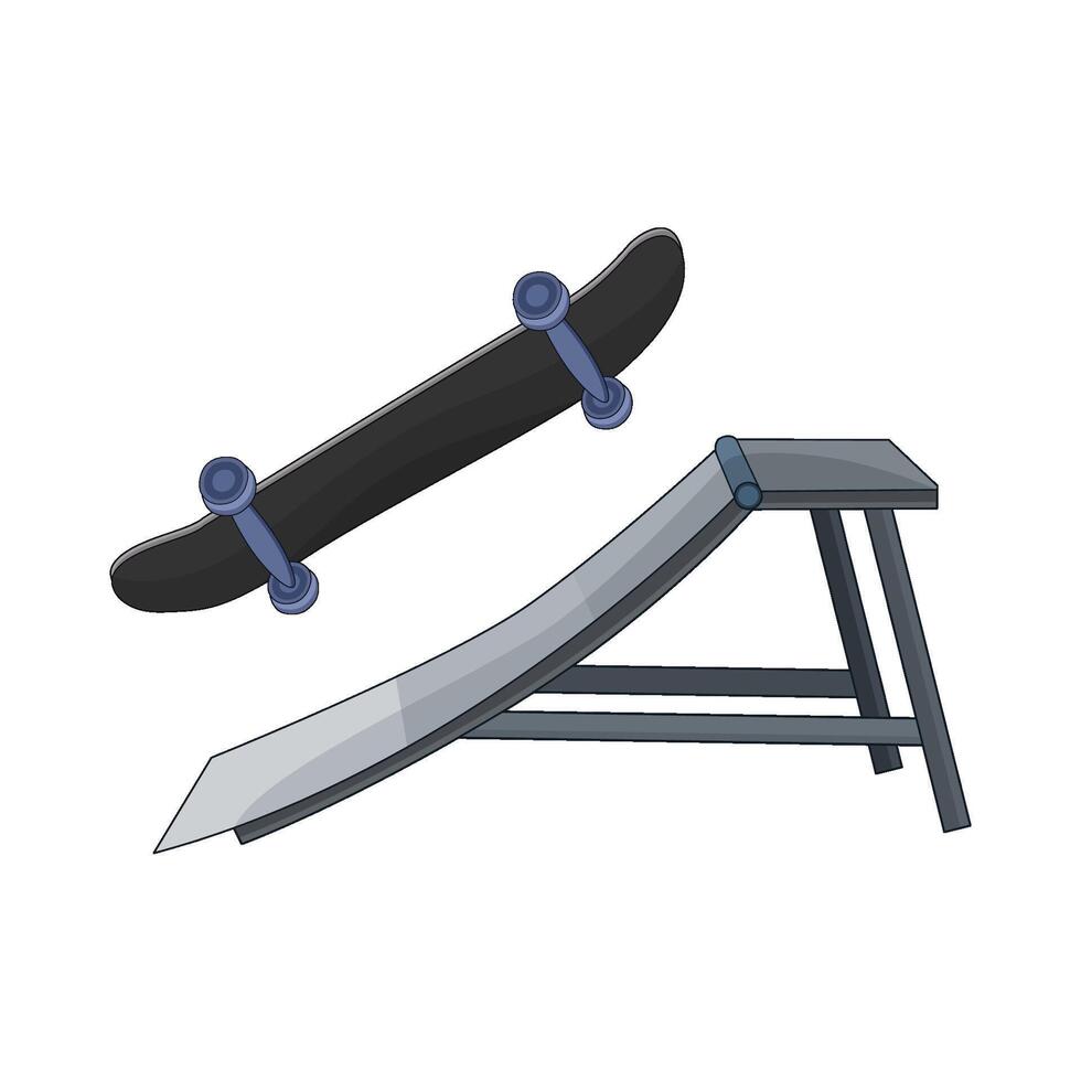 illustration of skateboard vector