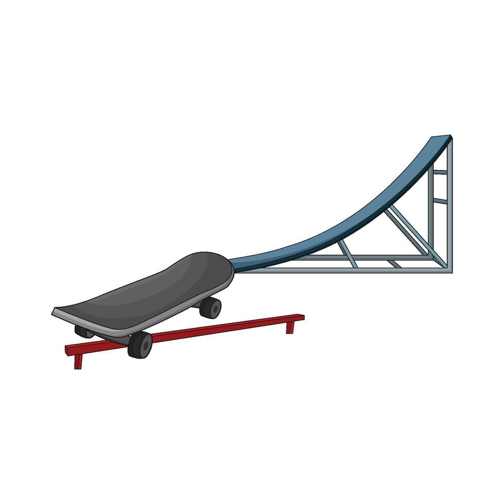 illustration of skateboard vector