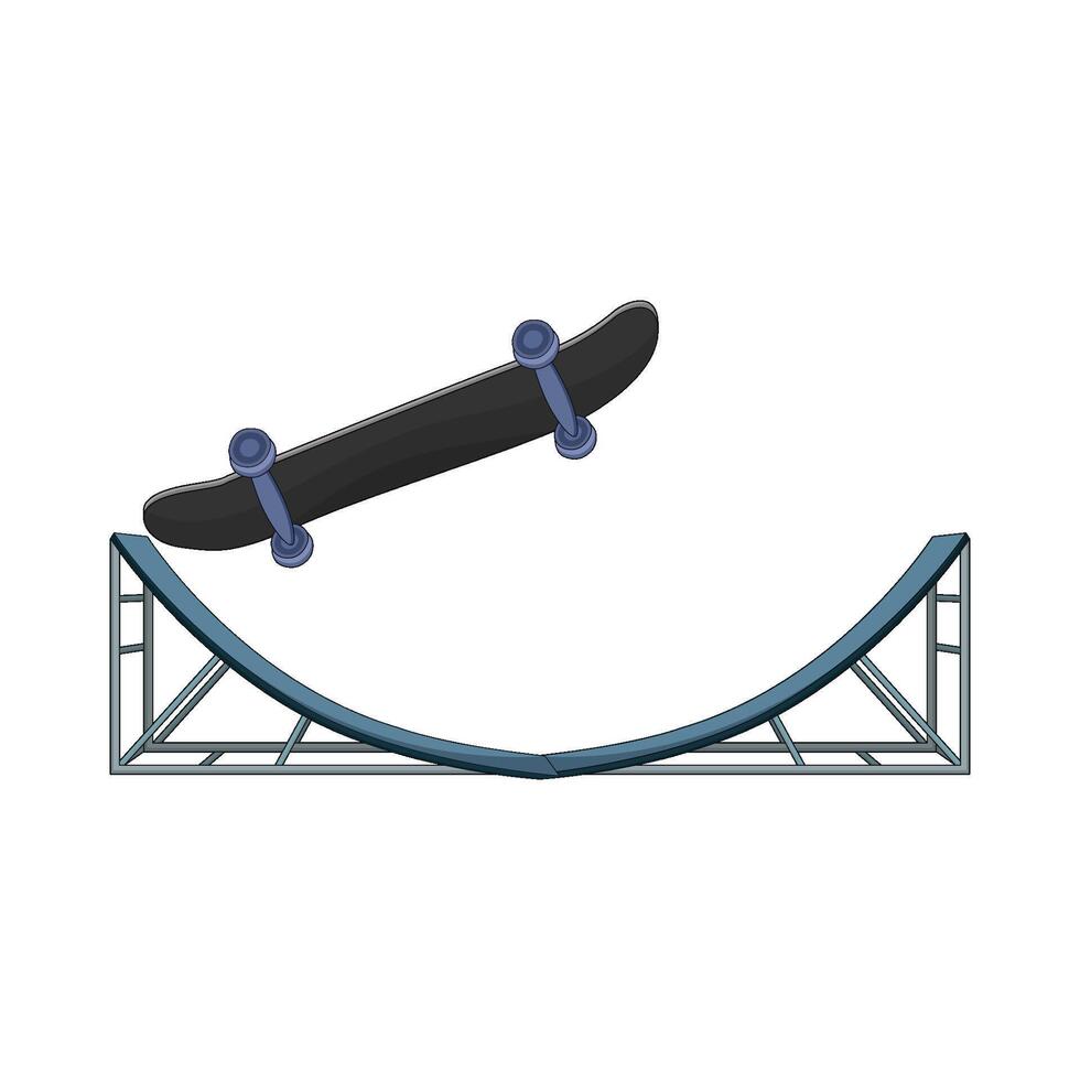 illustration of skateboard vector