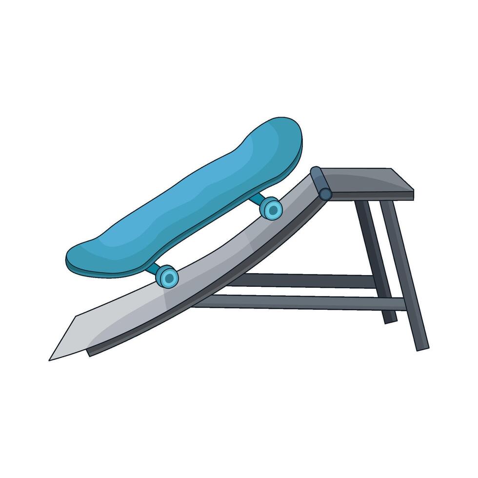 illustration of skateboard vector