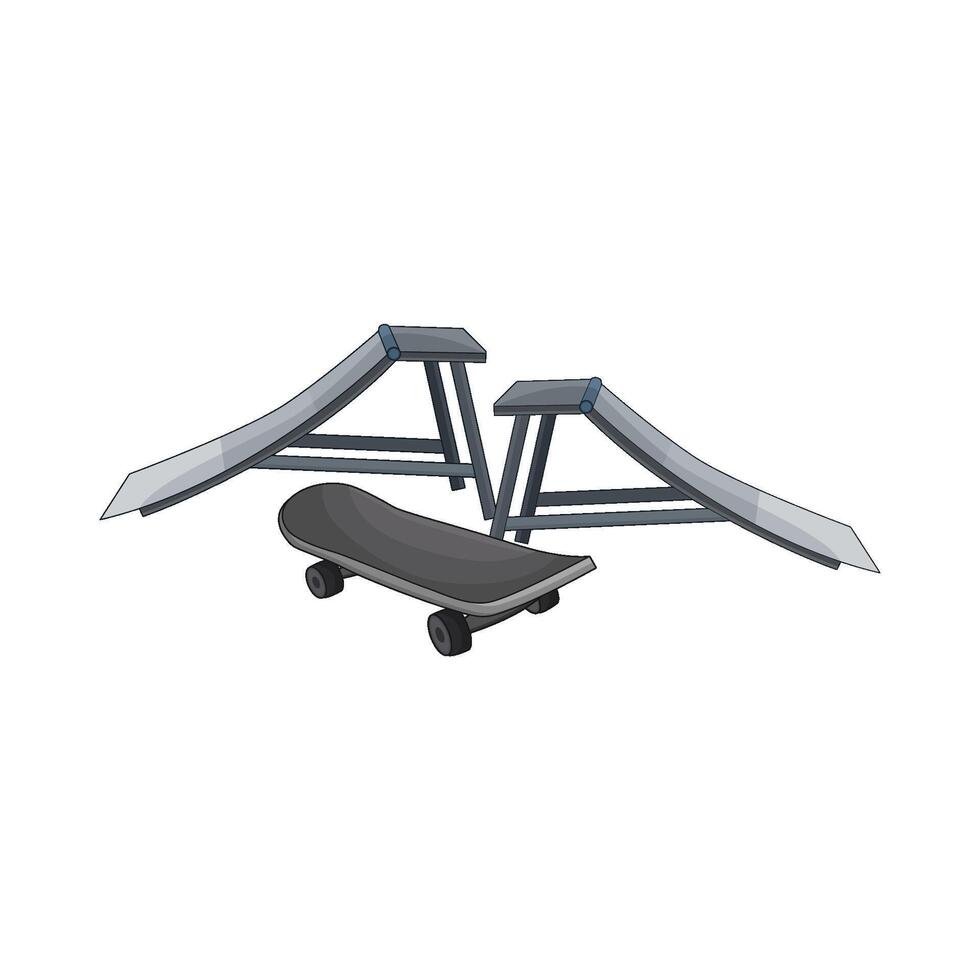 illustration of skateboard vector