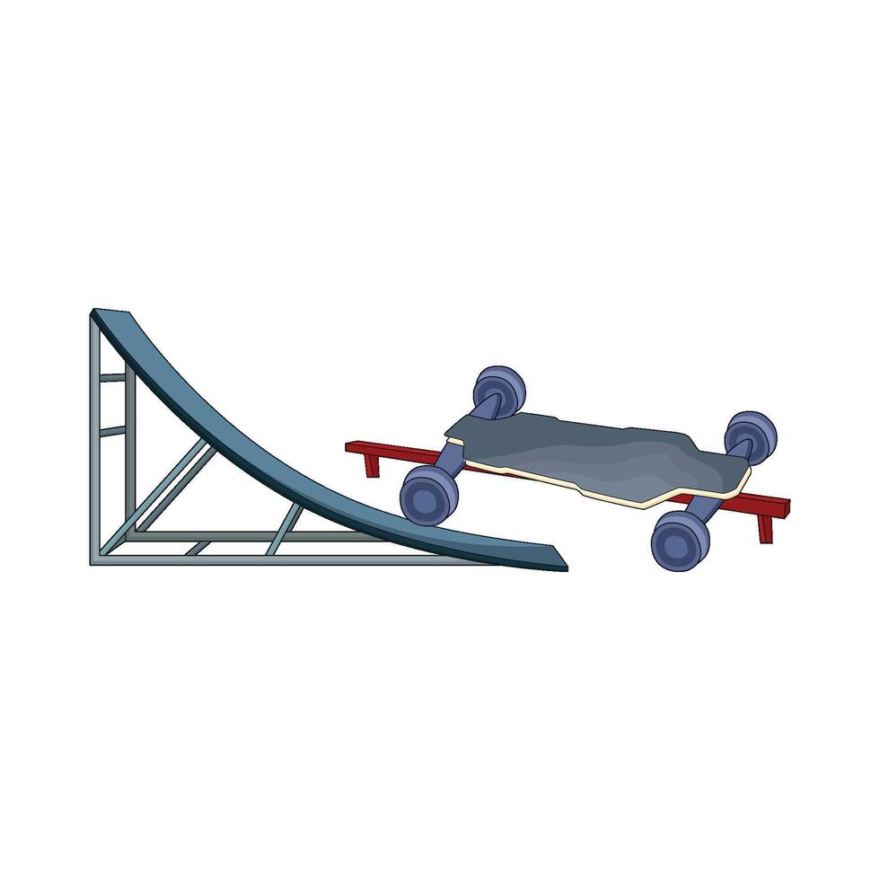 illustration of skateboard vector