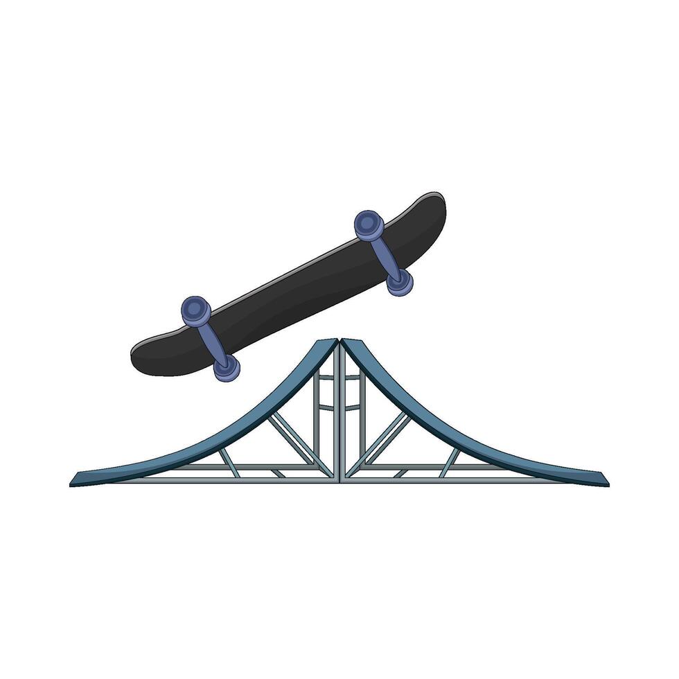 illustration of skateboard vector