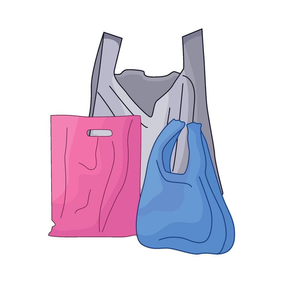 illustration of plastic bag vector