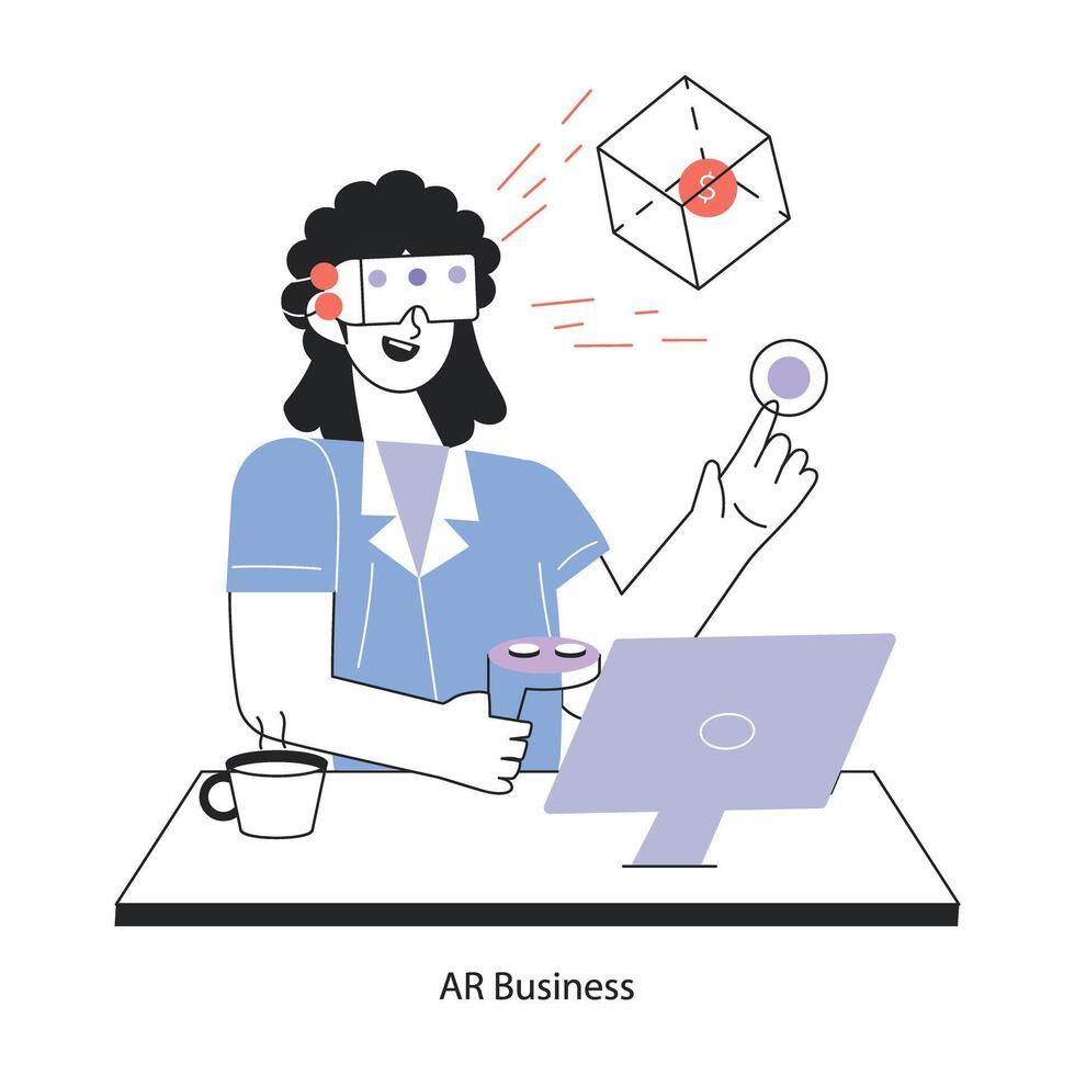 Trendy AR Business vector