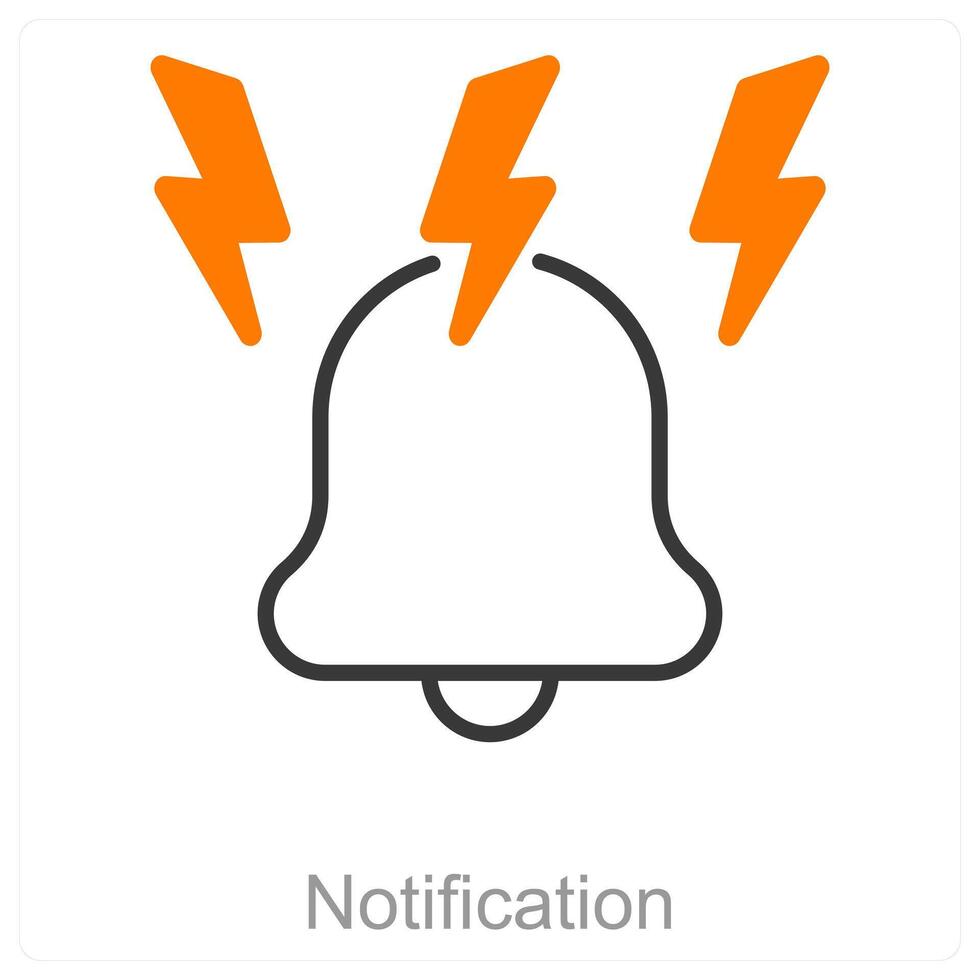 Notification and update icon concept vector
