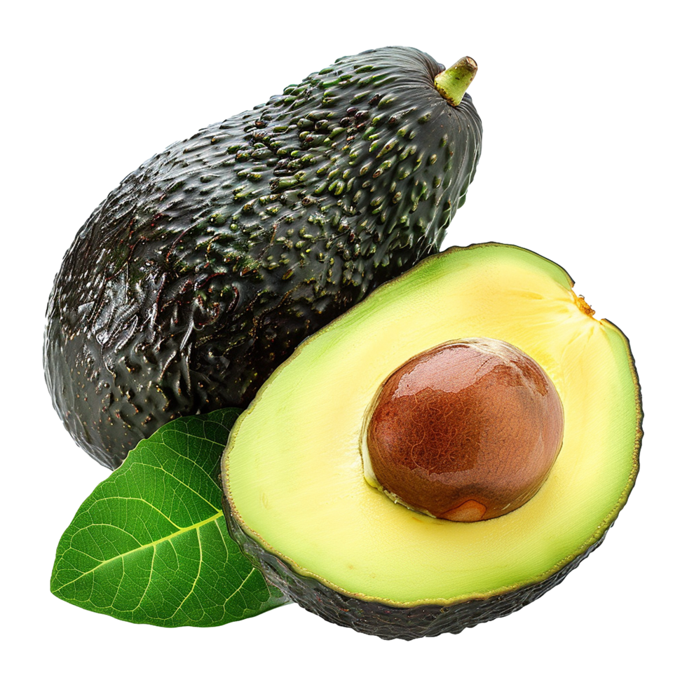 Avocado fruit isolated on transparent background png