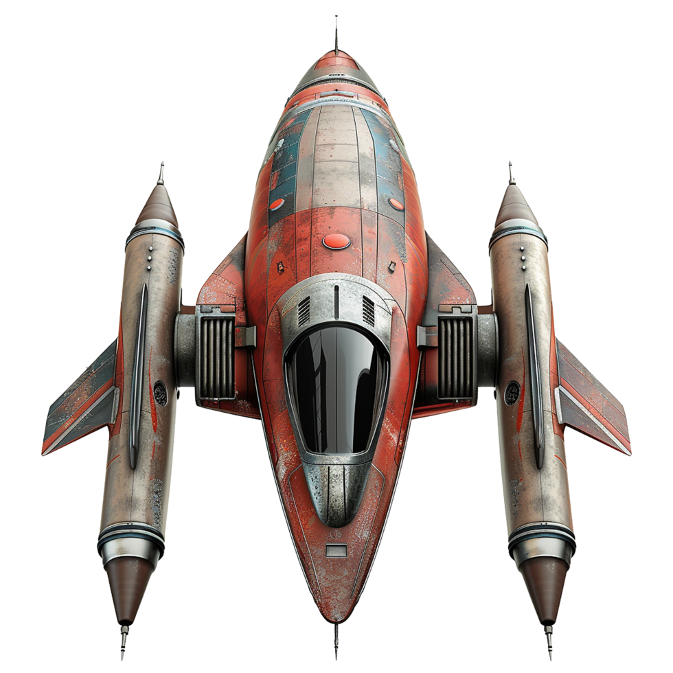 Spaceship isolated on transparent background png
