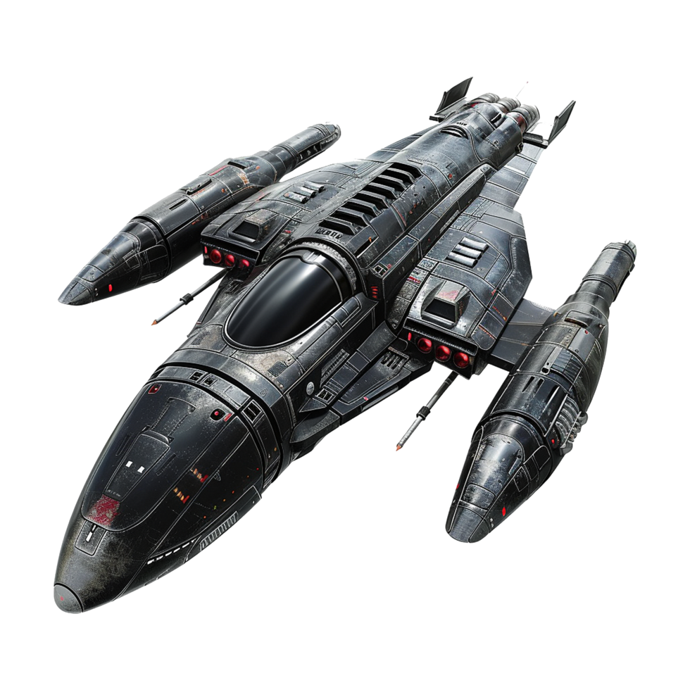 Spaceship isolated on transparent background png