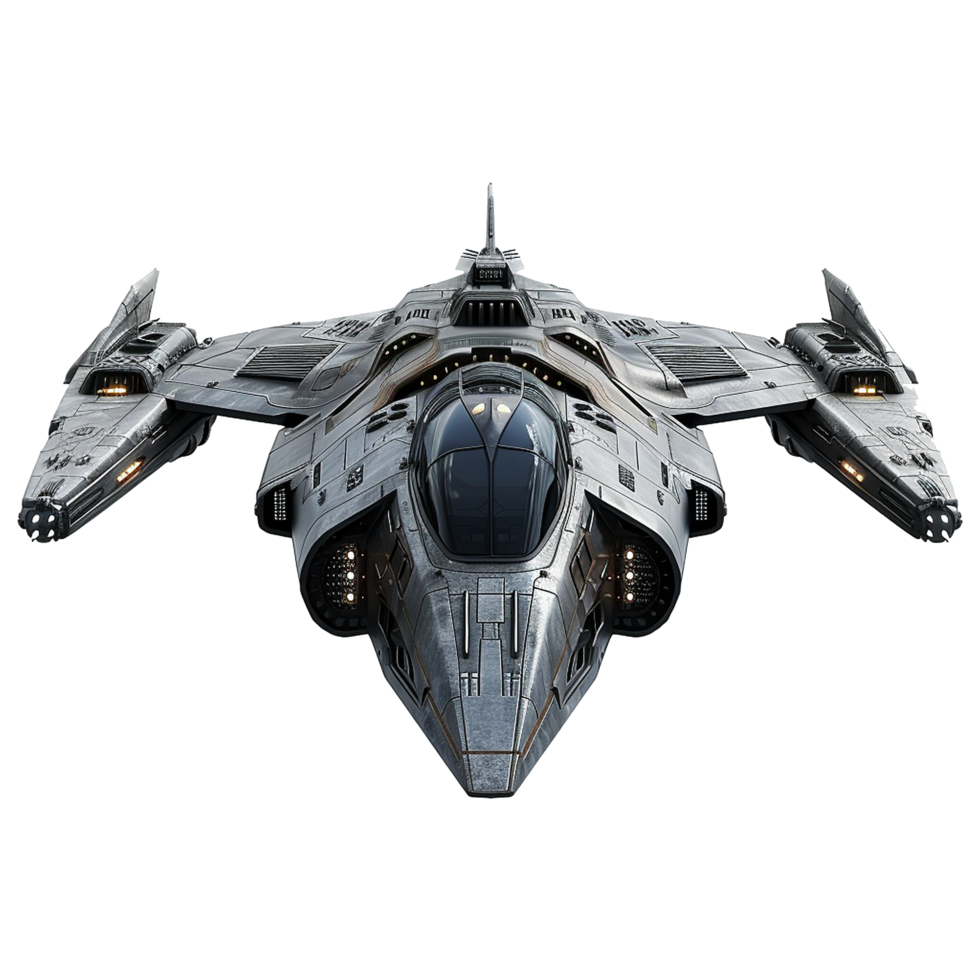 Spaceship isolated on transparent background png