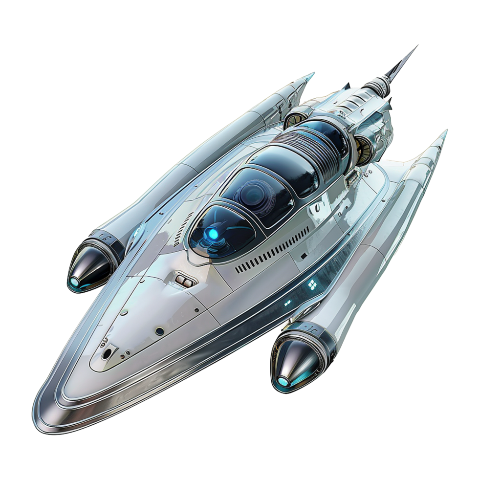 Spaceship isolated on transparent background png