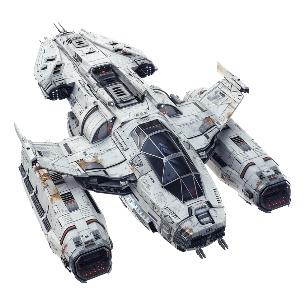 Spaceship isolated on transparent background png