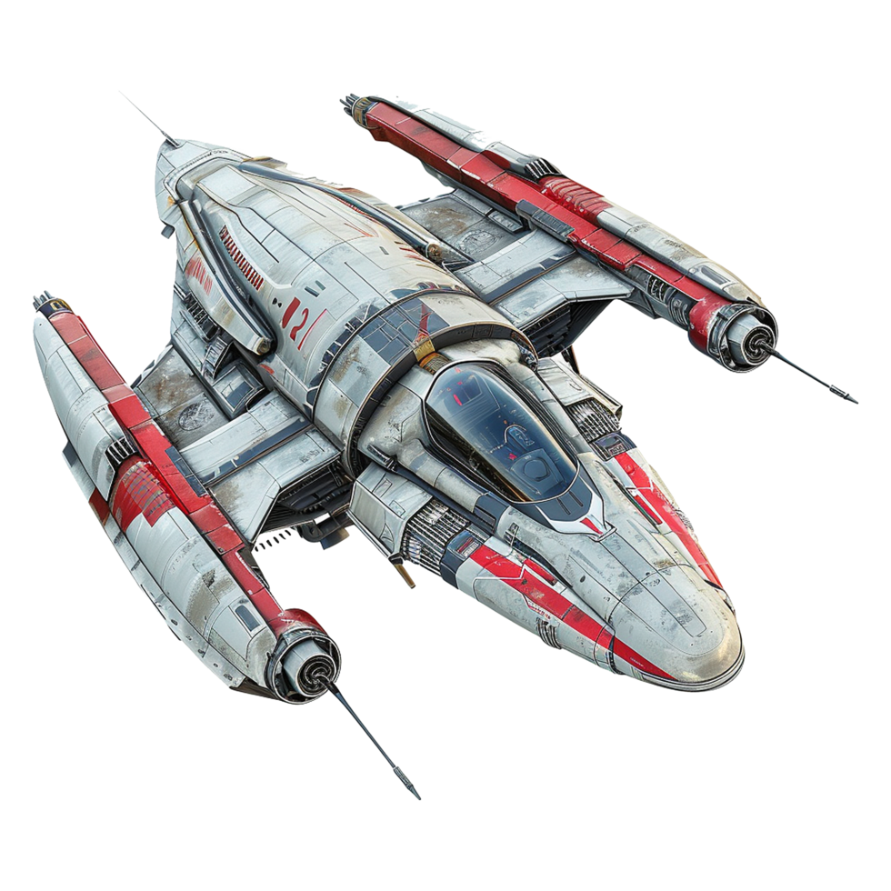 Spaceship isolated on transparent background png