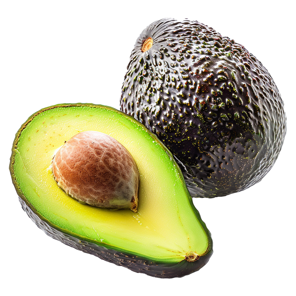 Avocado fruit isolated on transparent background png
