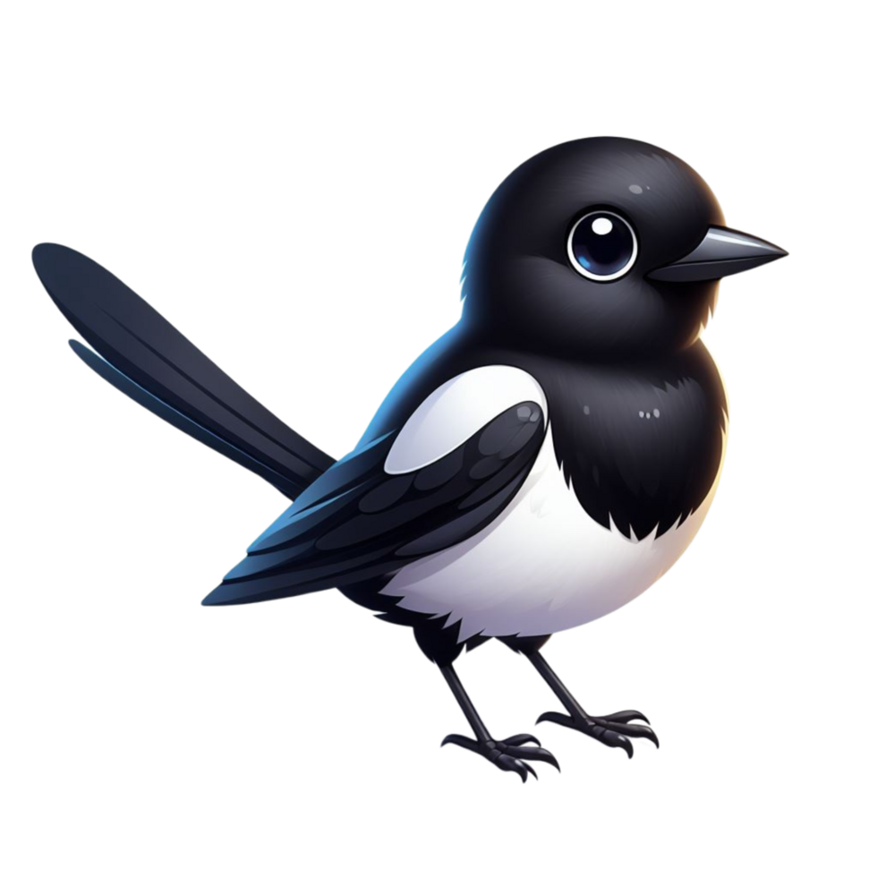 Generated Ai Cute Magpie bird png
